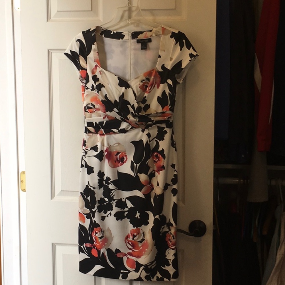 Cap sleeve lined dress, dressy